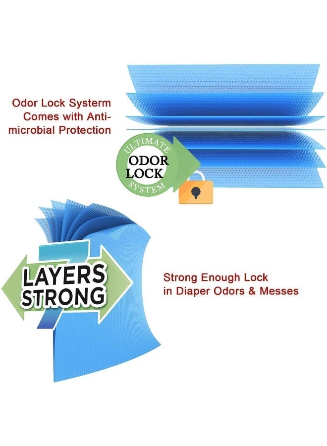 HeTaiDa Diaper Pail Refill Bags, 1088 Counts, 34 Bags, Fully Compatible with Arm&Hammer Disposal System - Image 5