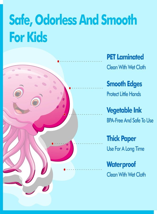 Gethelud 50 PCS Marine Animal Cutouts, Double-Sided Printing Ocean Creature Accents Cut-Outs, Fish & Coral Bulletin Board Classroom Decoration, Under The Sea Themed Party Supplies for Kids Students - Image 5