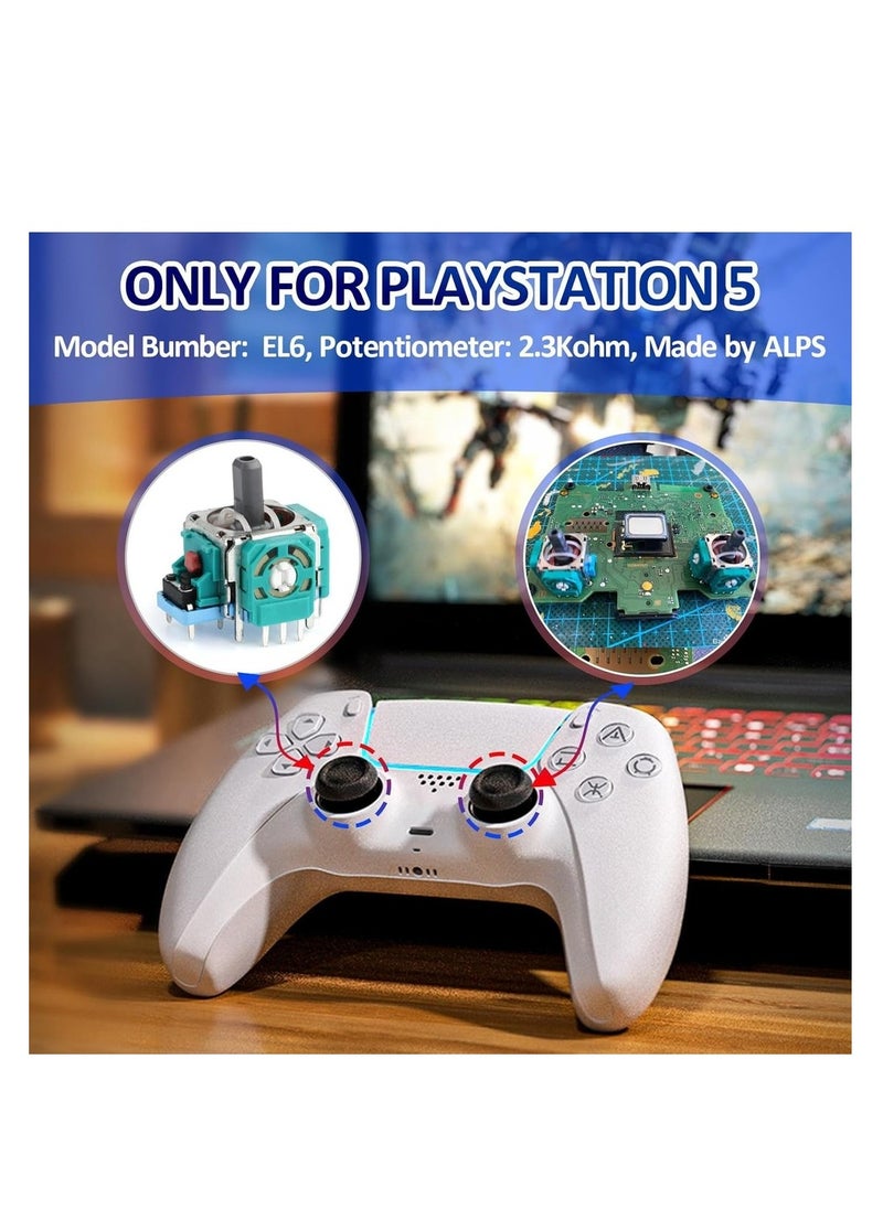 Generic 4PCS 3D PS5 Joysticks Replacement For Sony Playstation 5 PS5 Controller Joystick Replacement PS5 Analog Stick Replacement For PS5 Thumbsticks Module Controller Replace Accessories  - Image 3