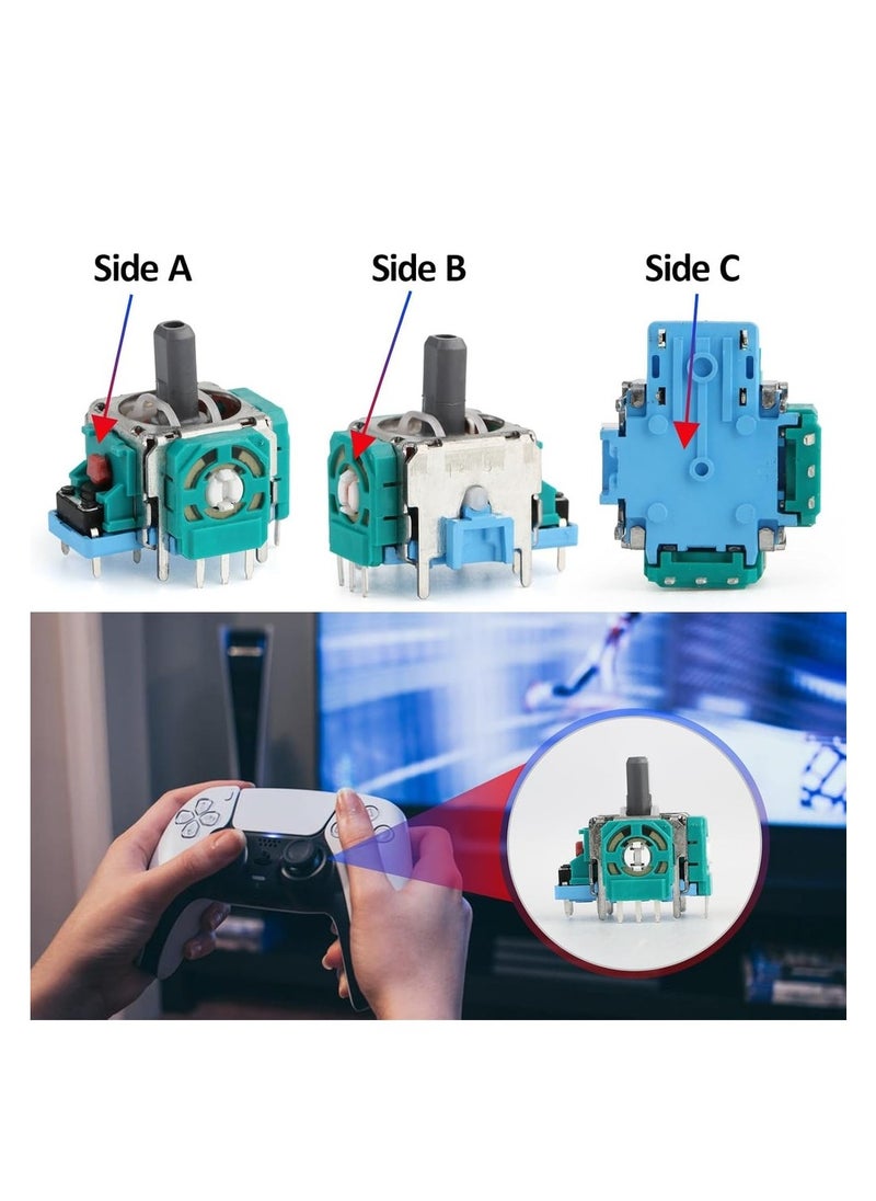 Generic 4PCS 3D PS5 Joysticks Replacement For Sony Playstation 5 PS5 Controller Joystick Replacement PS5 Analog Stick Replacement For PS5 Thumbsticks Module Controller Replace Accessories  - Image 5