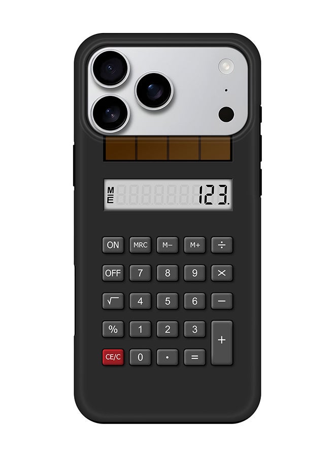 Stylizedd Tough Pro Magnetic Case for iPhone 17 Pro Max, Dual Layer hybrid PC + TPU Mobile Cover Matte - Calc (Black)