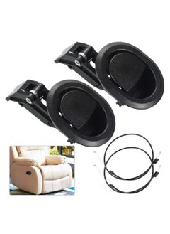 2PCS Recliner Replacement Parts for Sofa Chair , Lever Handle Recliner Replacementt Universal Lever Handle with Release Cable Lever Handle Recliner Replacement for Ashley, Most Recliner Sofa Brand