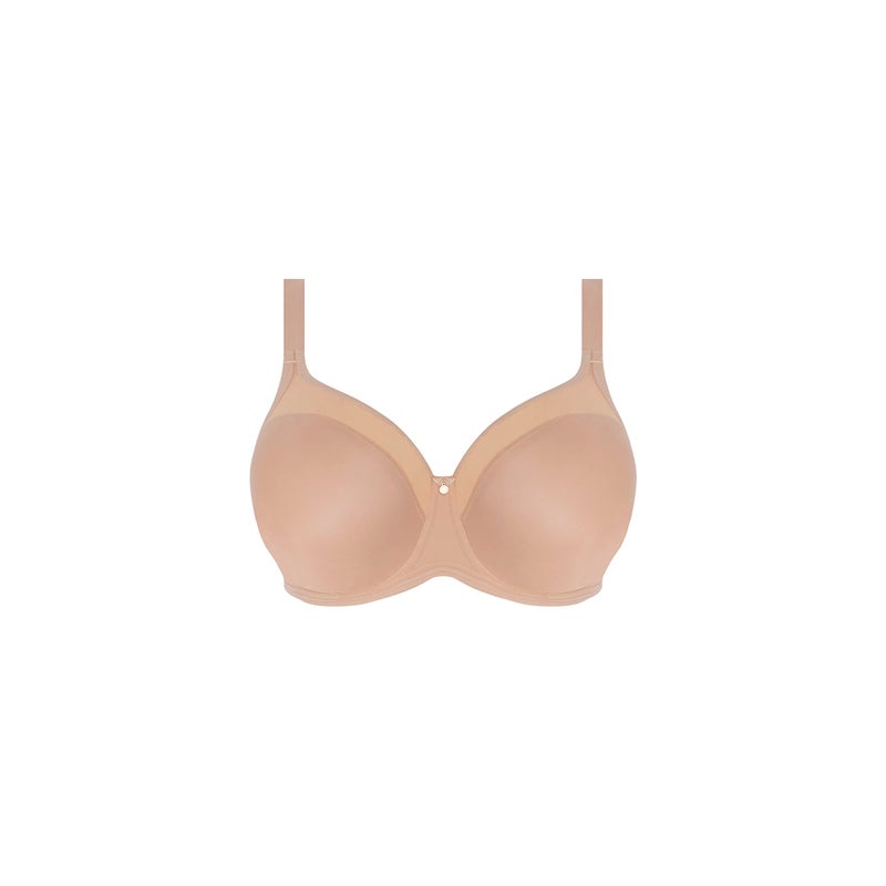 Elomi Women's Smooth: Ultimate Support & Comfort with Aerocool Fabric. Non-Stretch Smooth Seamless Molded Cups, Tulle Top Cup, Soft Underband. DD+ Bras Black, 40I US - Image 2