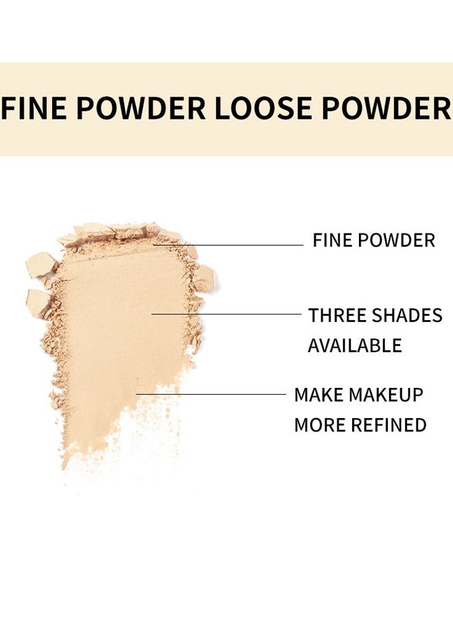 Julystar Loose Powder Oil Control, Loose Powder Setting Loose Powder for All Skin Tones 01 - Image 4