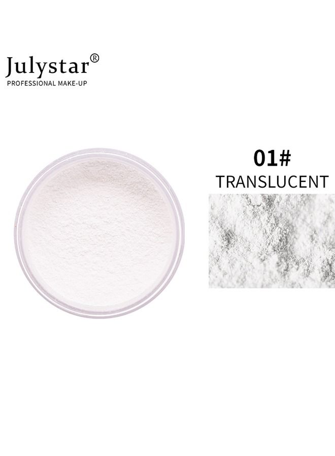 Julystar Loose Powder Oil Control, Loose Powder Setting Loose Powder for All Skin Tones 01 - Image 2