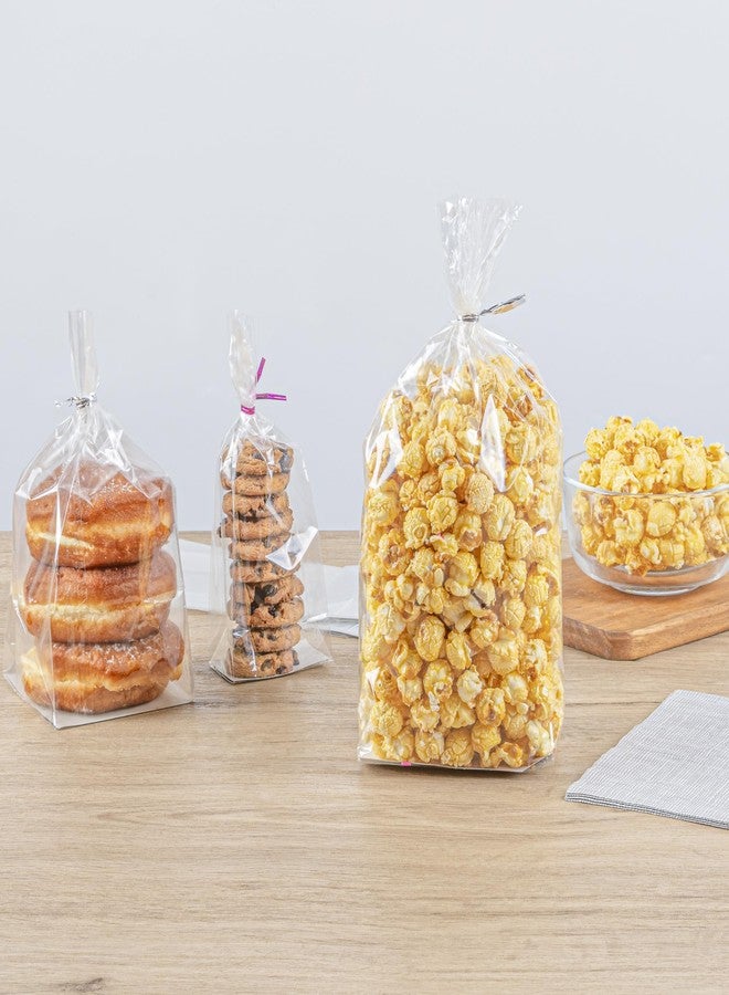 ريستورنت وير أكياس ساندويتشات قابلة للإغلاق الحراري بقاعدة مسطحة من ريستورانت وير - أكياس طعام قابلة للإغلاق الحراري - أكياس ذات قاعدة قابلة للتوسيع مع حشوة ورقية - شفافة - 5 × 3 × 12 بوصة - علبة تحتوي على 100 كيس - باغ تيك - Image 4