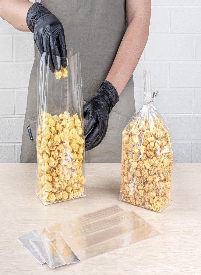 ريستورنت وير أكياس ساندويتشات قابلة للإغلاق الحراري بقاعدة مسطحة من ريستورانت وير - أكياس طعام قابلة للإغلاق الحراري - أكياس ذات قاعدة قابلة للتوسيع مع حشوة ورقية - شفافة - 5 × 3 × 12 بوصة - علبة تحتوي على 100 كيس - باغ تيك - Image 5