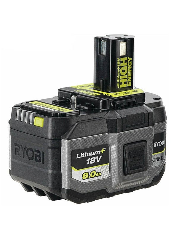 Ryobi Lithium-Ion Battery 18 Volt, 8.0 Amp, High Energy, One+ - Image 1
