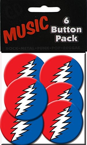 C&D Visionary Grateful Dead Bolt 1.25" Button (6-Piece) - Image 3