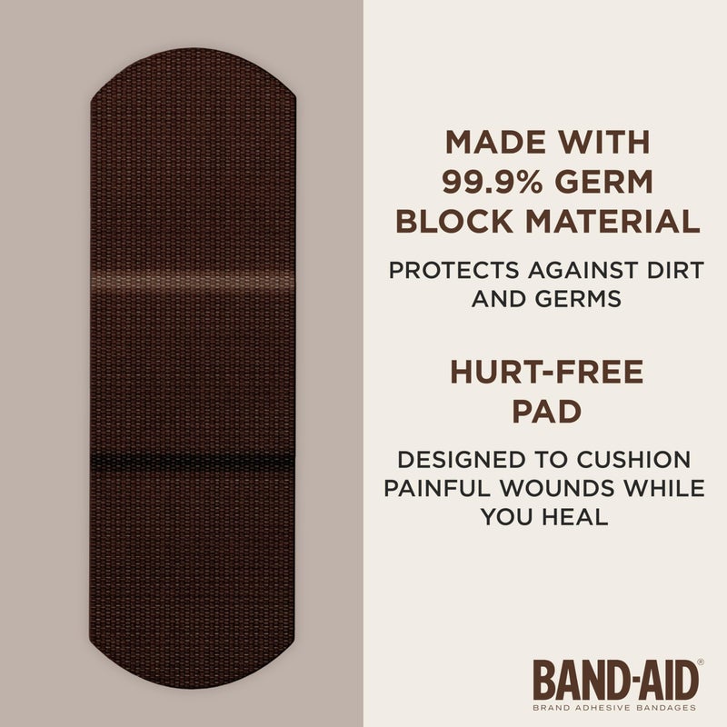 Band-Aid Brand Ourtone Adhesive Bandages, Flexible Protection & Care of Minor Cuts & Scrapes, Quilt-Aid Pad for Painful Wounds, BR65, Assorted Sizes, 30 ct - Image 2