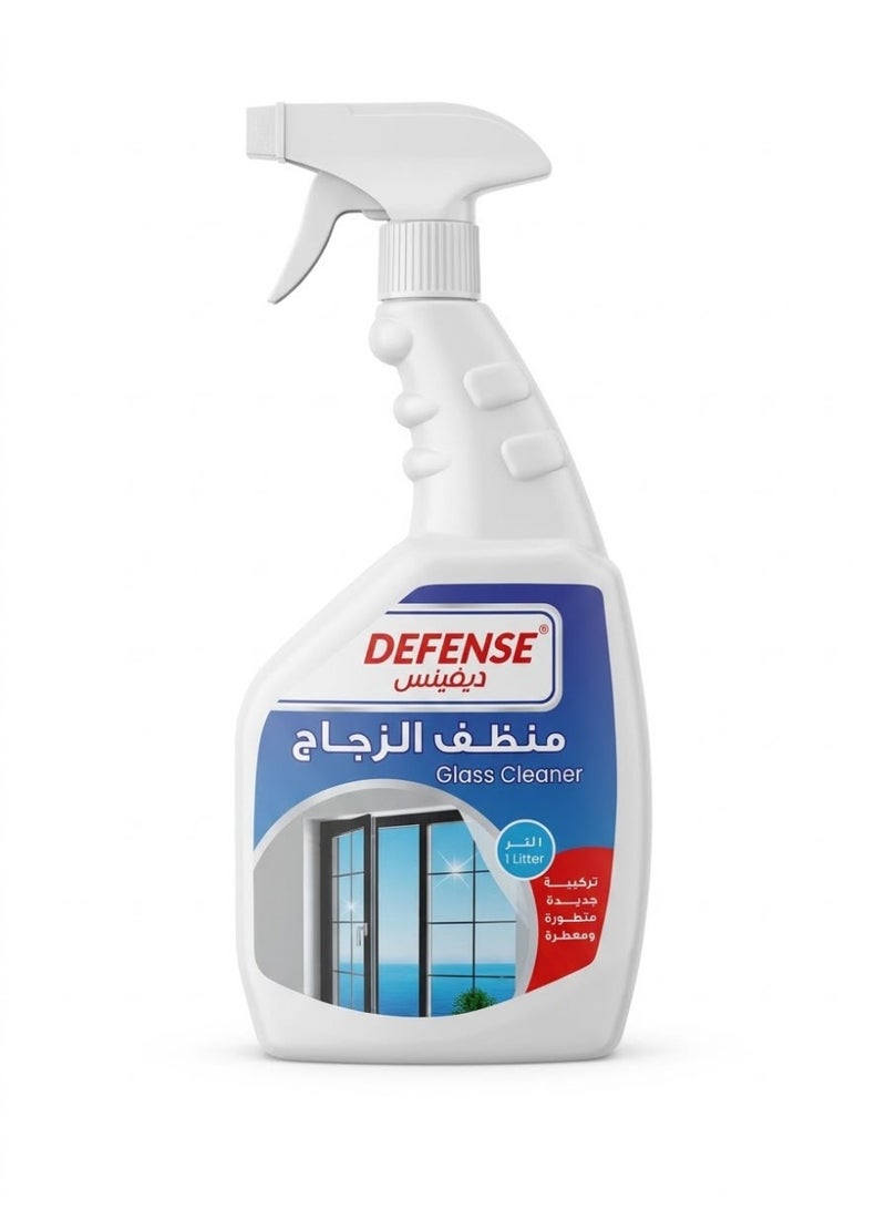 Defense Glass cleaner and polisher with an advanced, scented formula – 3 bottles (1 liter each) - Image 2