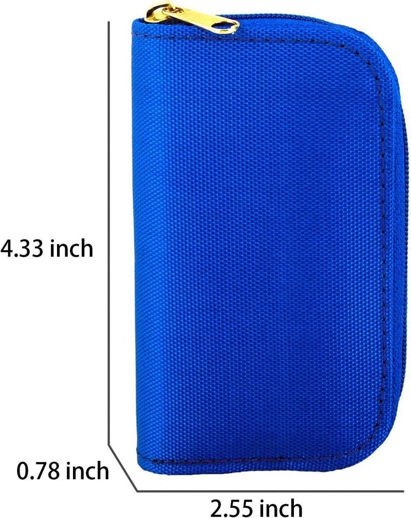 JCSMARTEC Memory Card Case - Carrying Case Suitable for Micro SD, Mini SD and 4X CF, Card Holder Bag Wallet for Media Storage Organization (Blue) - Image 5