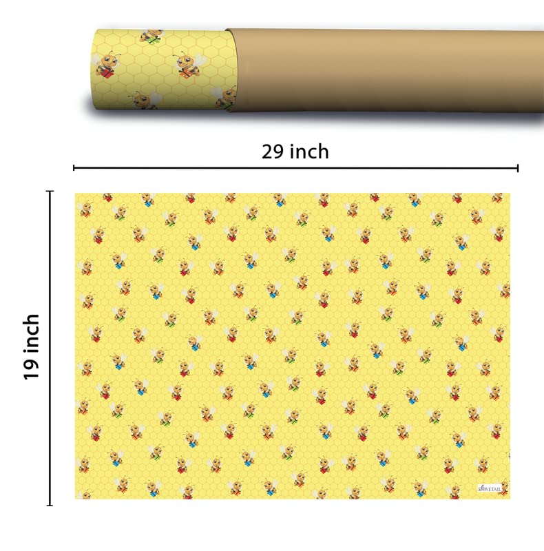 Dovetail Bee U Tiful Kids Gift Wrapping Paper Pack of 10 Sheet - Image 5