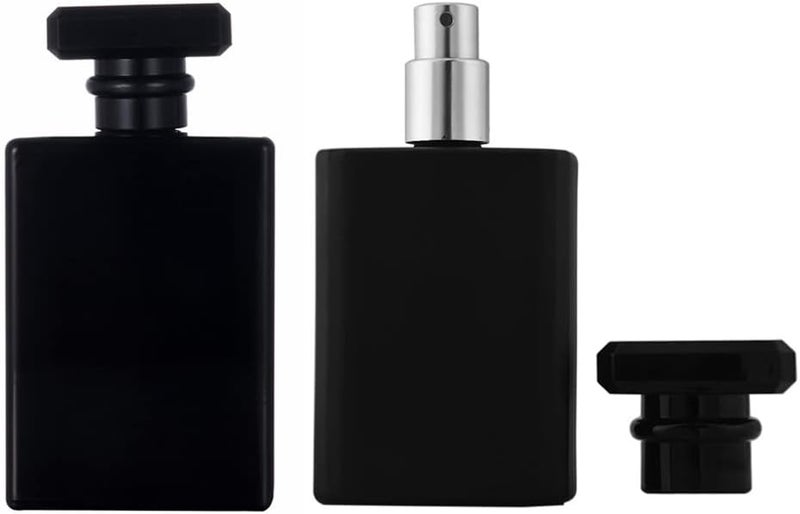محل دهان العطور القابل للإعادة ملء: زجاجة رذاذ عطر دقيقة محمولة سوداء - زجاجة عطر متنقلة خالية من التسرب للاستخدام أثناء التنقل، للمسافرين والراكبيين اليوميين - Image 1