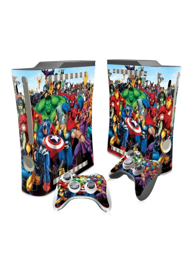 XBOX 360 (Fat Edition) Console and Controller Skin Sticker Set