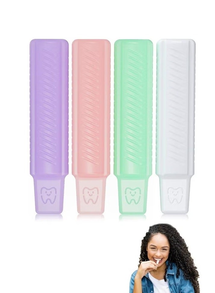 4 Pcs Aligner Chewies for Orthodontic, Silica Gel Handheld Aligner Chompers, Compatible with Invisalign Braces (Colorful) - Image 1