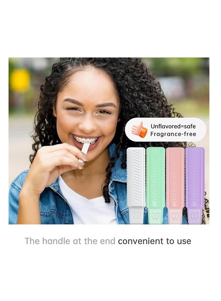 4 Pcs Aligner Chewies for Orthodontic, Silica Gel Handheld Aligner Chompers, Compatible with Invisalign Braces (Colorful) - Image 3