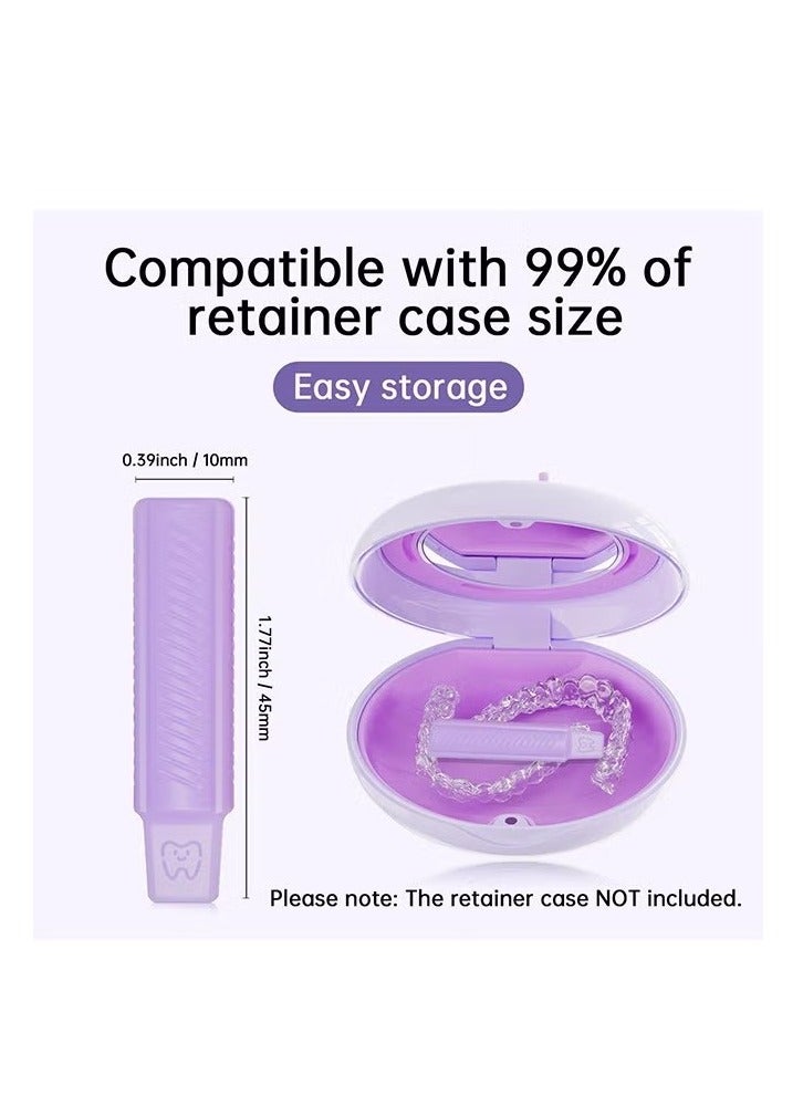 4 Pcs Aligner Chewies for Orthodontic, Silica Gel Handheld Aligner Chompers, Compatible with Invisalign Braces (Colorful) - Image 2