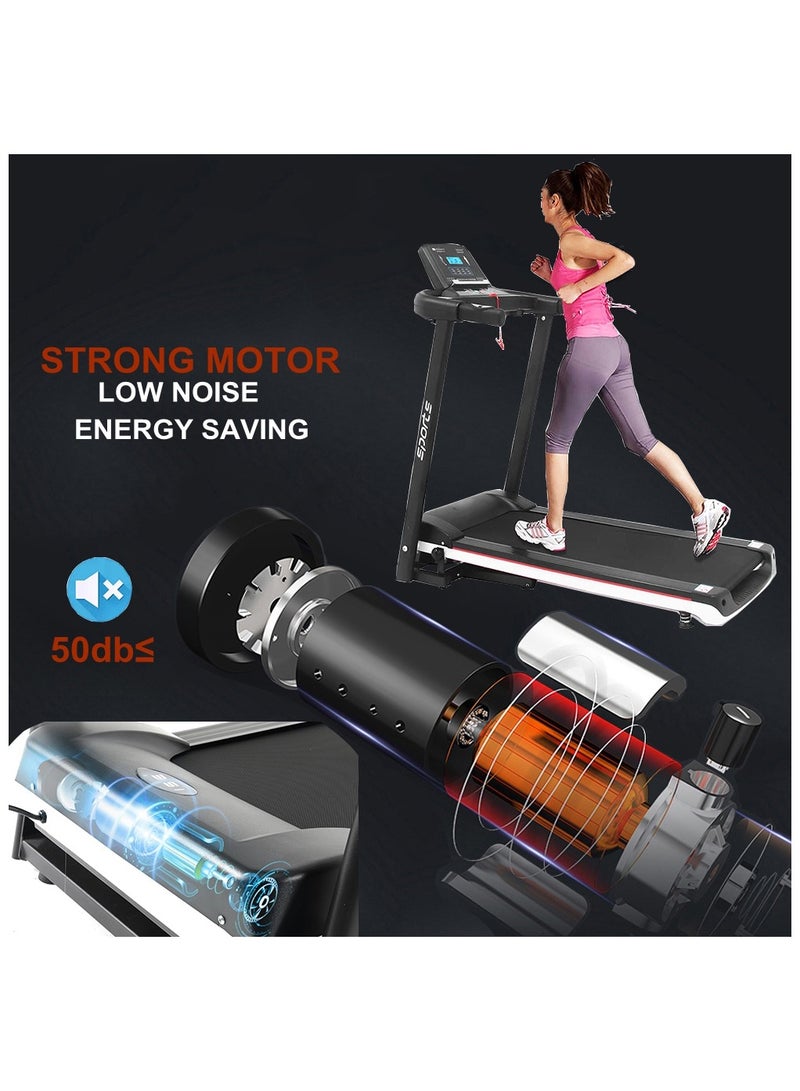 Generic Home Electric Treadmill,Indoor,Sports Fitness Treadmill,Single Function Treadmill,Fitness Equipment,With iPad Stand,Black  - Image 5