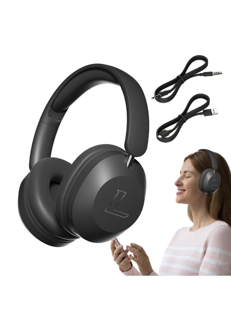 GNAFOTU Over The Head Headphones | 300mAh Wireless BT Headsets Over Ear - Multifunctional BT HiFi Stereo Headphone, Work Noise Cancelling Headphone for Long Playtime  - Image 1