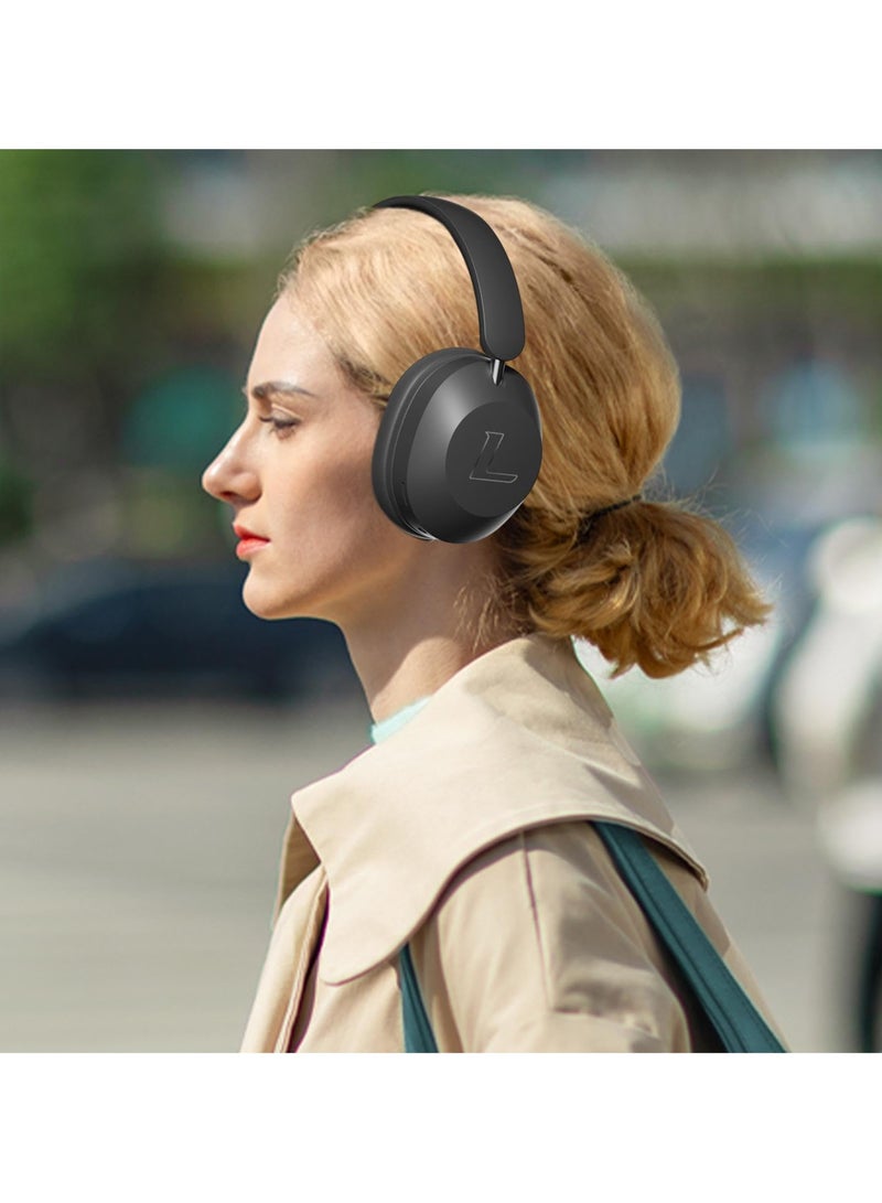 GNAFOTU Over The Head Headphones | 300mAh Wireless BT Headsets Over Ear - Multifunctional BT HiFi Stereo Headphone, Work Noise Cancelling Headphone for Long Playtime  - Image 5