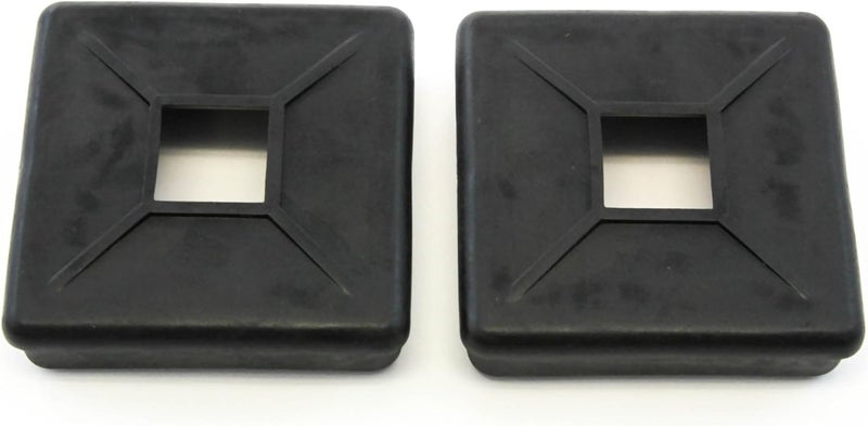 Red Hound Auto 2 Bumper Plug End Caps Square 4 Inches Vented Cover RV Camper Trailer Pair Set - Image 3