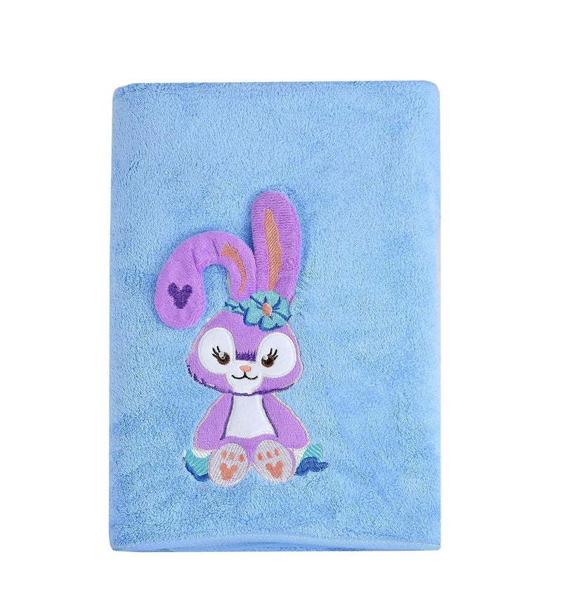 MAXOSHINE Microfiber Kids Bath Towels Quick Dry Super Absorbent Super Soft Bath Towel for Babies Toddler-Baby Towel for Boys and Girls (Blue, Pack of 1) - Image 5