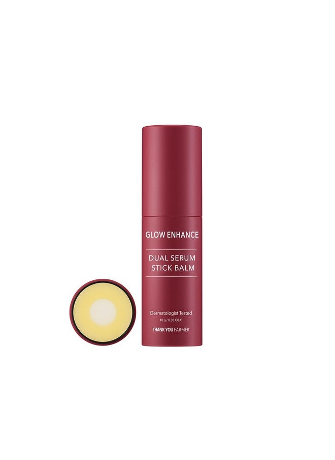THANKYOU FARMER - Glow Enhance Dual Serum Stick Balm Korean Eye Cream For Face Crows Feet Eye Treatment Fine Lines Lifting 0.35Oz - Image 1