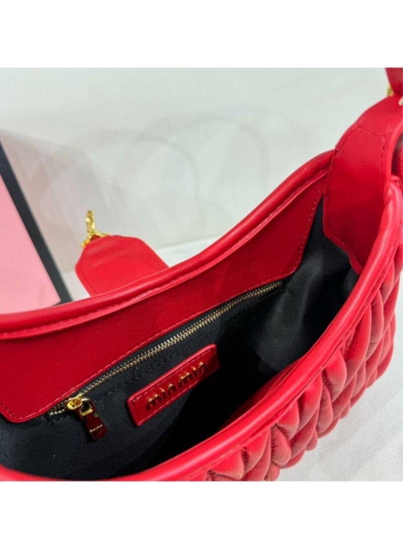 Miu Miu Classic Pleated Crossbody Shoulder Bag Handbag 29*20*3.5cm - Image 5