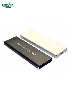 BURAQ USB3.2 To M.2 NVME Hard Disk Box NGFF PCIE Protocol To TYPE-C, Color: White  - Image 2