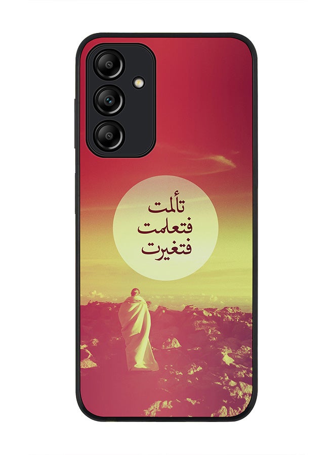 Stylizedd Rugged Black edge case for Samsung Galaxy A15 / A15 5G, Slim fit Soft Case Flexible Thin Cover- I Suffered, I Learned, I Changed - Image 1