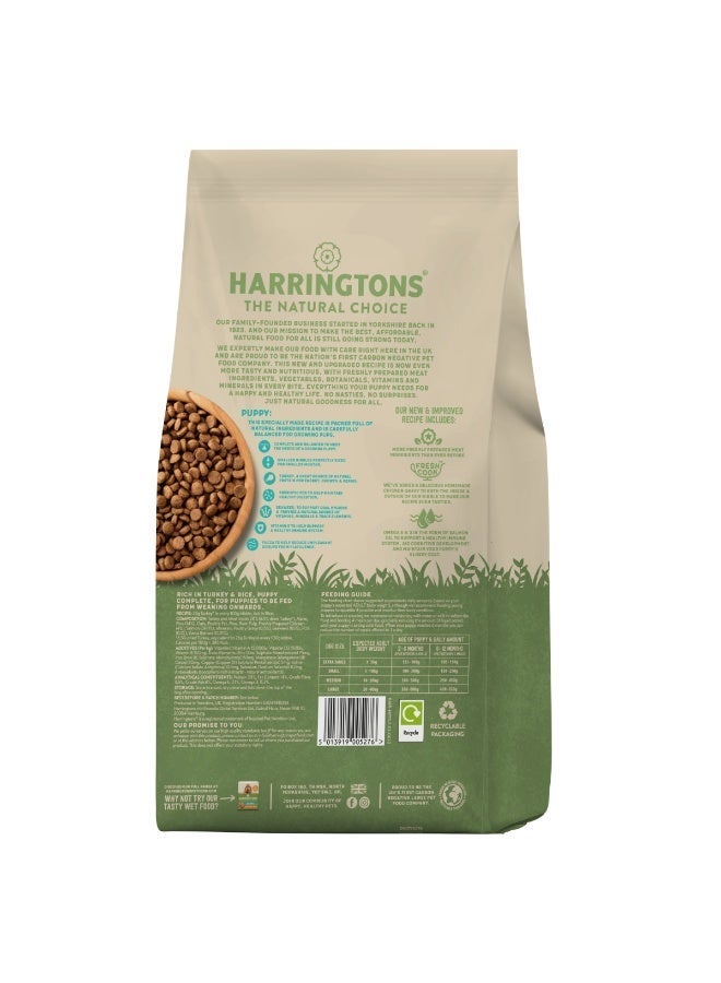 Harringtons Complete Turkey & Rice Dry Puppy Food 1.7 KG - Image 2