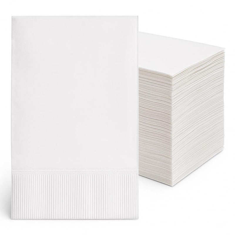 Bell Marque White Dinner Napkin300 2Ply White Dinner Napkins 01 Height 17 width 15 Length Pack of 300