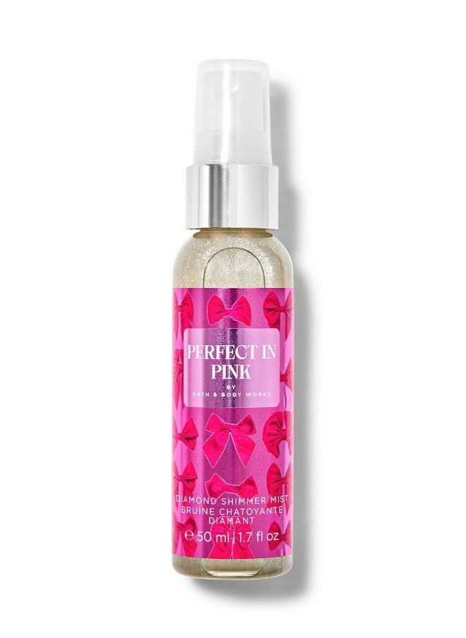 Bath & Body Works Perfect In Pink Travel Size Diamond Shimmer Mist 