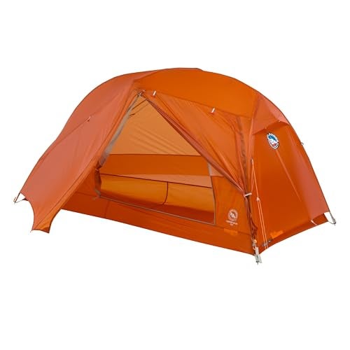 Big Agnes Copper Spur UL - Backpacking Tent For Camping, 3 Season, Ultralight, Waterproof, Anodized Poles, Tangelo, 1 Person - Image 1