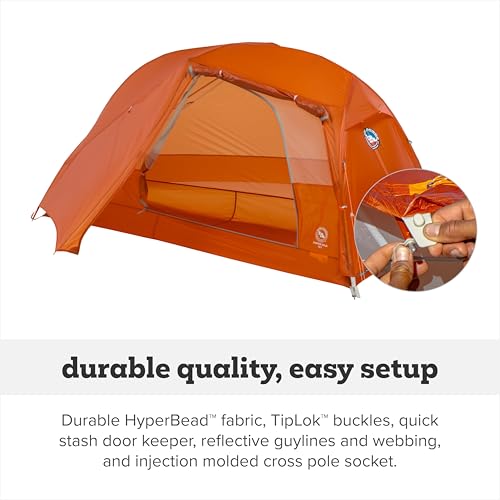 Big Agnes Copper Spur UL - Backpacking Tent For Camping, 3 Season, Ultralight, Waterproof, Anodized Poles, Tangelo, 1 Person - Image 5