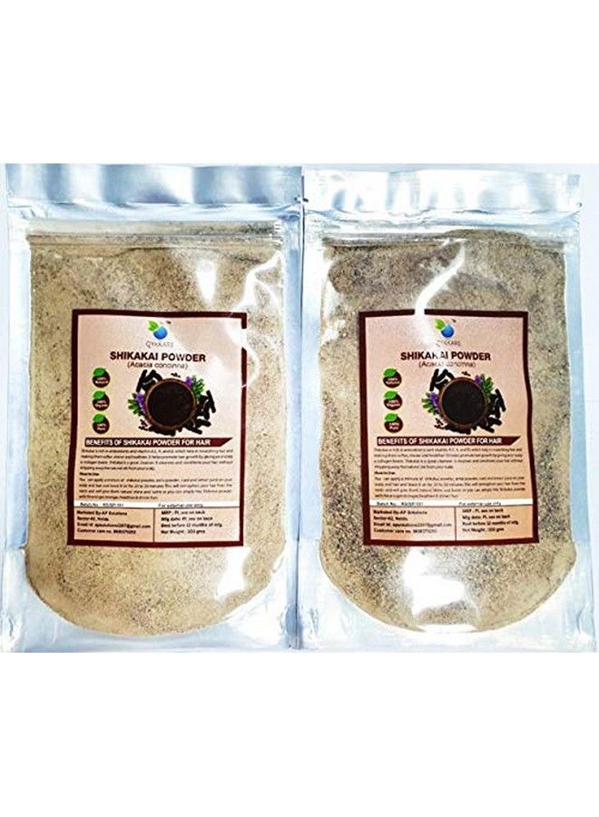 QYKKARE Premium Shikakai Powder For Hair Growth Pack Of 2 (200 Gms) - Image 1