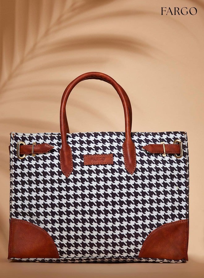 Fargo Canvas Laptop Handbag For Women - Stylish & Durable Tote Bag, Fits 15-Inch Laptop (Multicolor 4) - Image 5