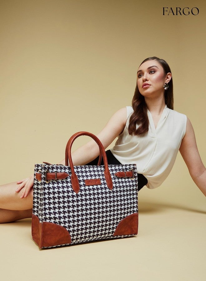 Fargo Canvas Laptop Handbag For Women - Stylish & Durable Tote Bag, Fits 15-Inch Laptop (Multicolor 4) - Image 2