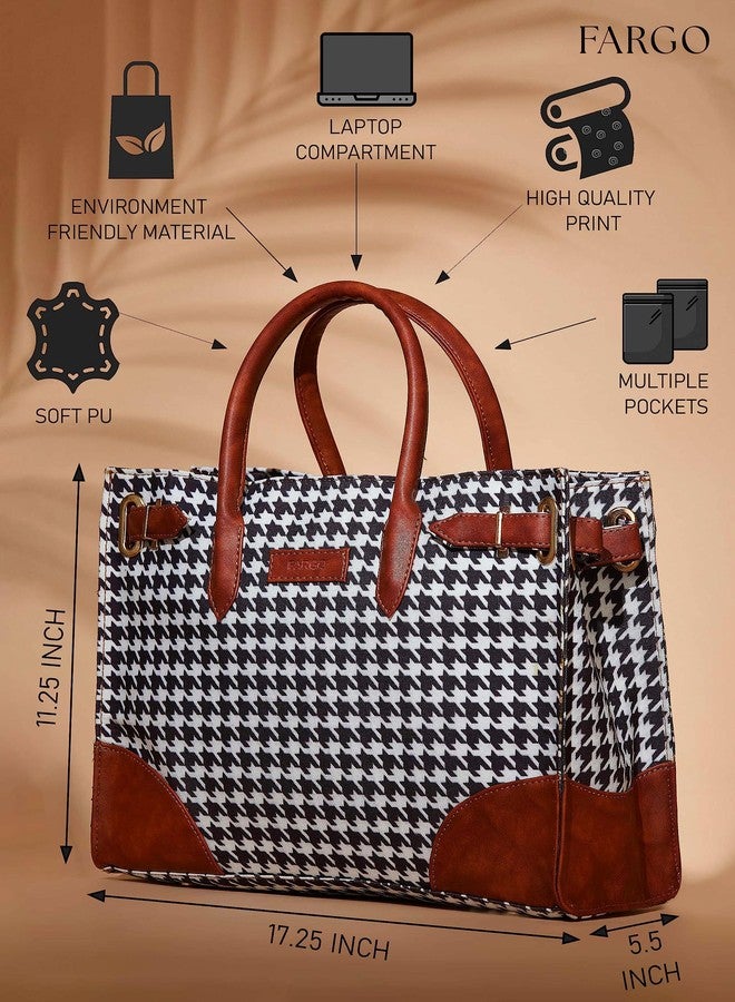 Fargo Canvas Laptop Handbag For Women - Stylish & Durable Tote Bag, Fits 15-Inch Laptop (Multicolor 4) - Image 4