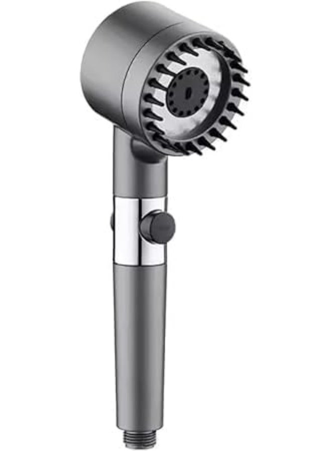 High Pressure Handheld Shower – 3 Spray Modes – with ON/OFF Switch – Grey - Image 1
