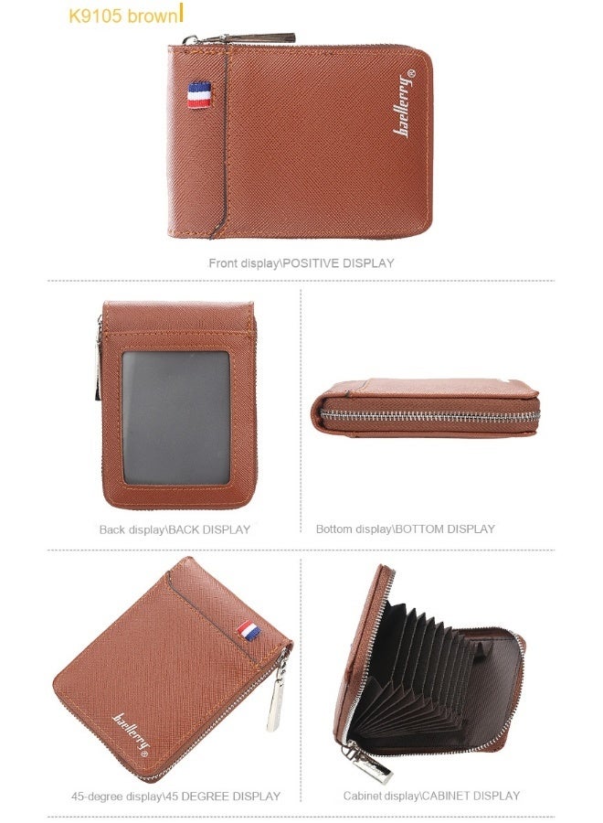 baellerry Men's Wallet Card Bag Creative Multi-card Organ Card Sleeve Credit Card Bag Coin Wallet  - Image 4