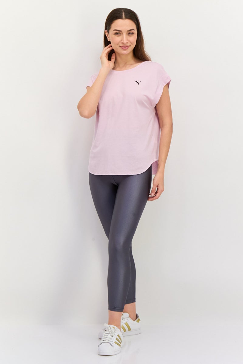 PUMA Women Sportswear Fit Cap Sleeves Training Top, Peach - Image 3