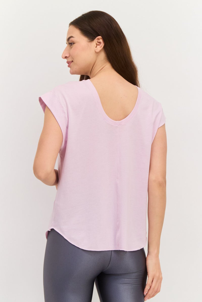 PUMA Women Sportswear Fit Cap Sleeves Training Top, Peach - Image 2