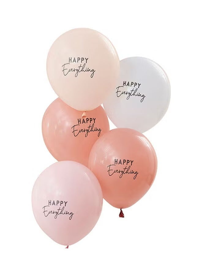 Ginger Ray Muted Pastel Happy Everything Party Balloon