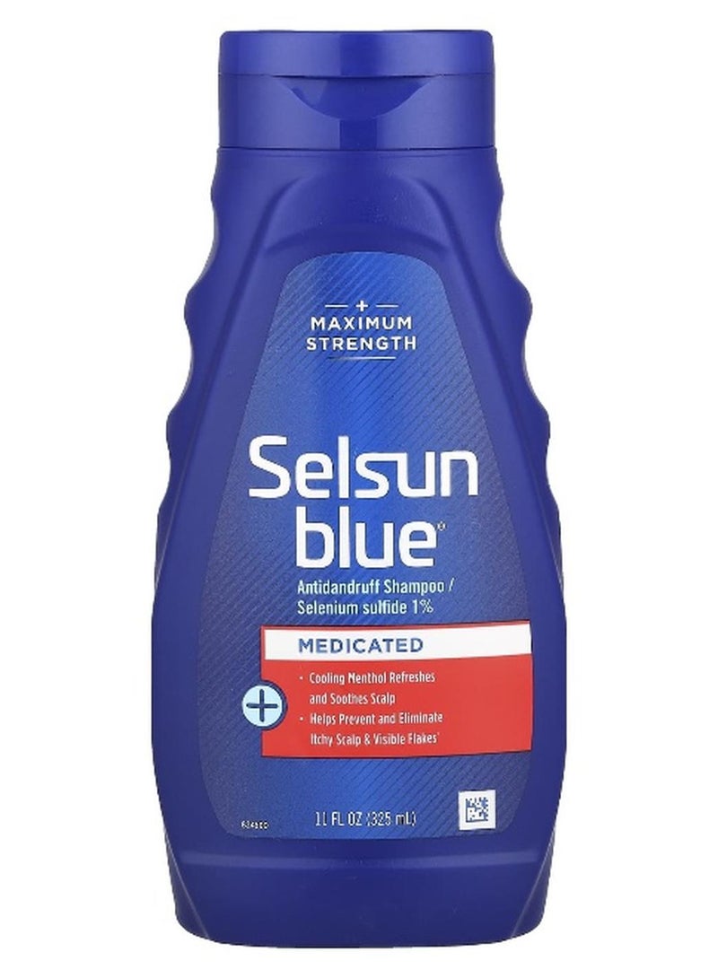 Selsun blue سيلسون بلو، شامبو مضاد للقشرة، طبي، 11 أونصة سائلة (325 مل) - Image 1