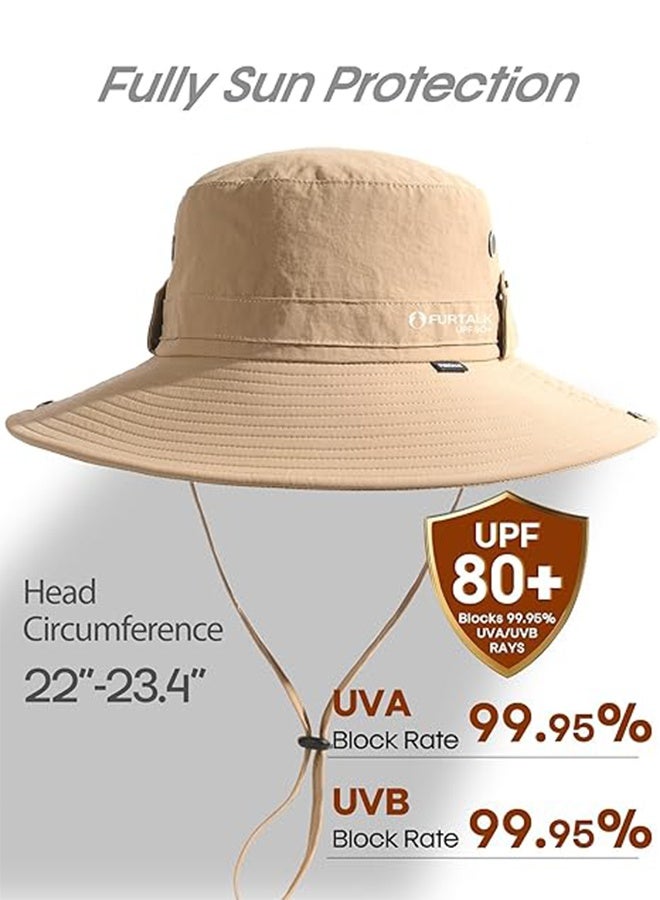 Polish'D Sun Hats for Men Fishing Hat UPF 80+ Foldable Wide Brim Outdoor Hiking Beach Summer Hats - Image 2