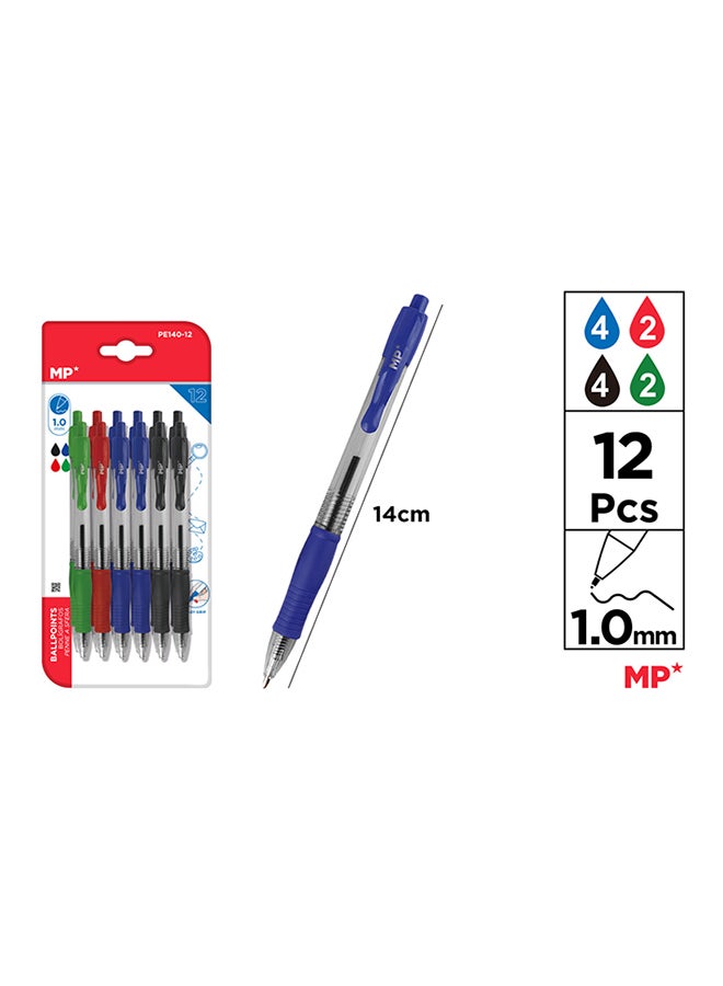 MP أقلام حبر جل 1.0 مم