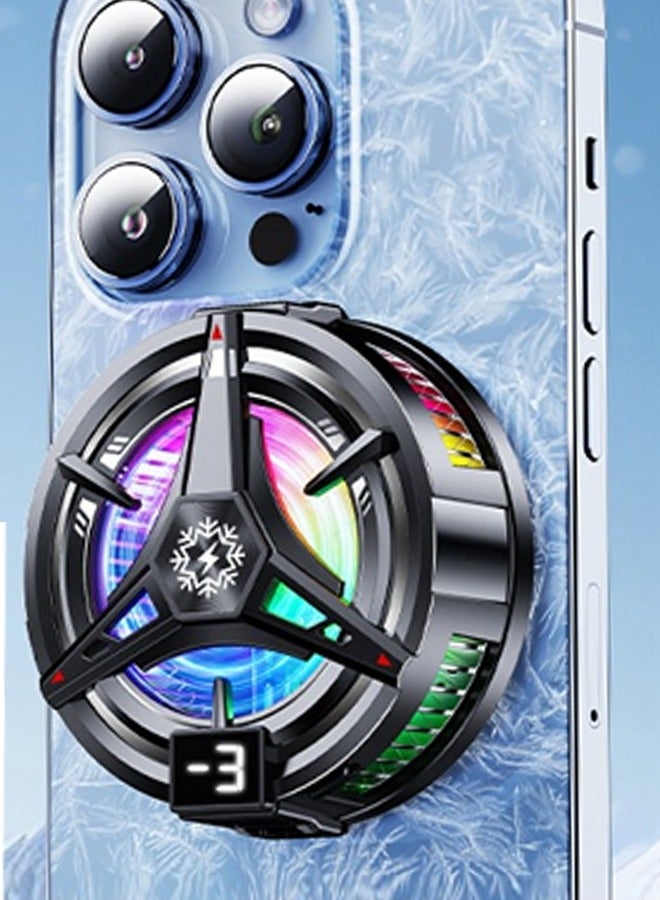 iPad Cooler,Magnetic Tablet Cooler for ipad/Surface pro/Samsung Tab,Compatible for Steam Deck,Universal Radiator with Temperature Display for Mobile Gaming,Tiktok Live Streaming - Image 1