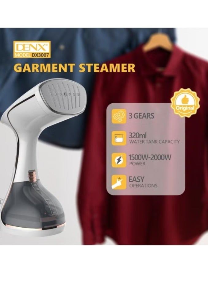 Denx Steam Iron Lcd Portable Handheld Steamer - 1500W - 2000W - Continuous Steam - 320Ml Detachable Water Tank - 30S Fast Heat-Up & Auto-Off - Image 3